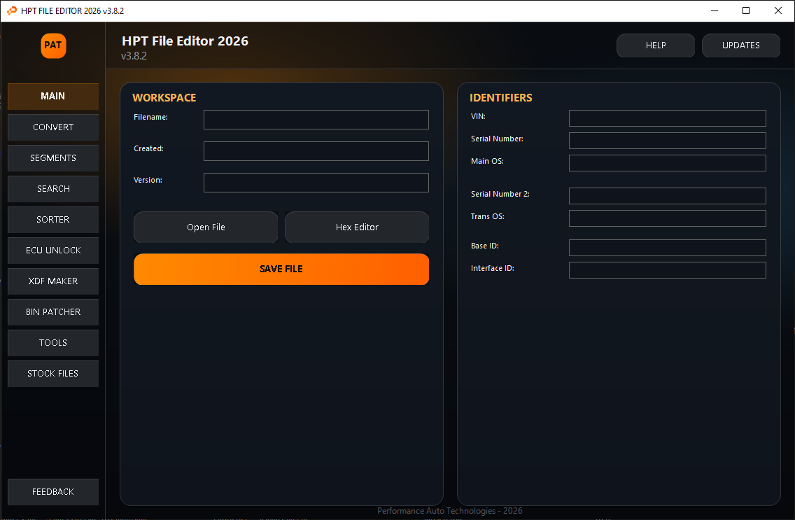 HPT File Editor 2026 screenshot